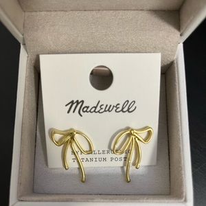 Madewell bow statement earrings